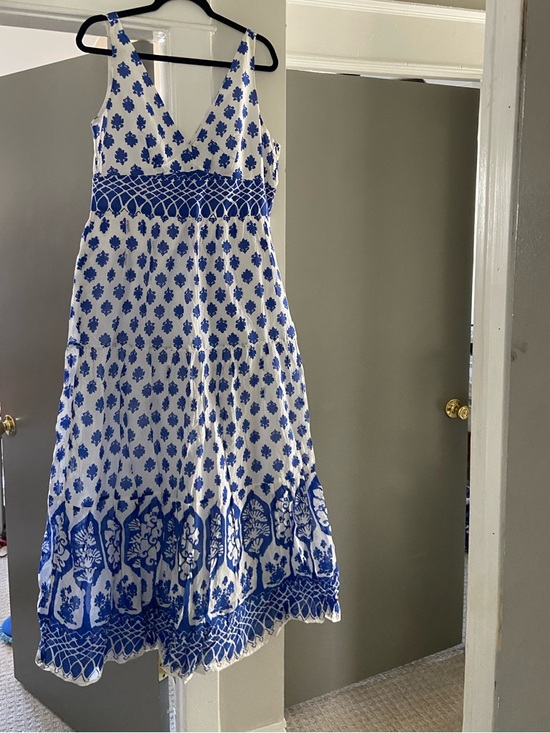 J. Crew Dresses & Skirts - J.Crew blue and white cotton maxi dress 14